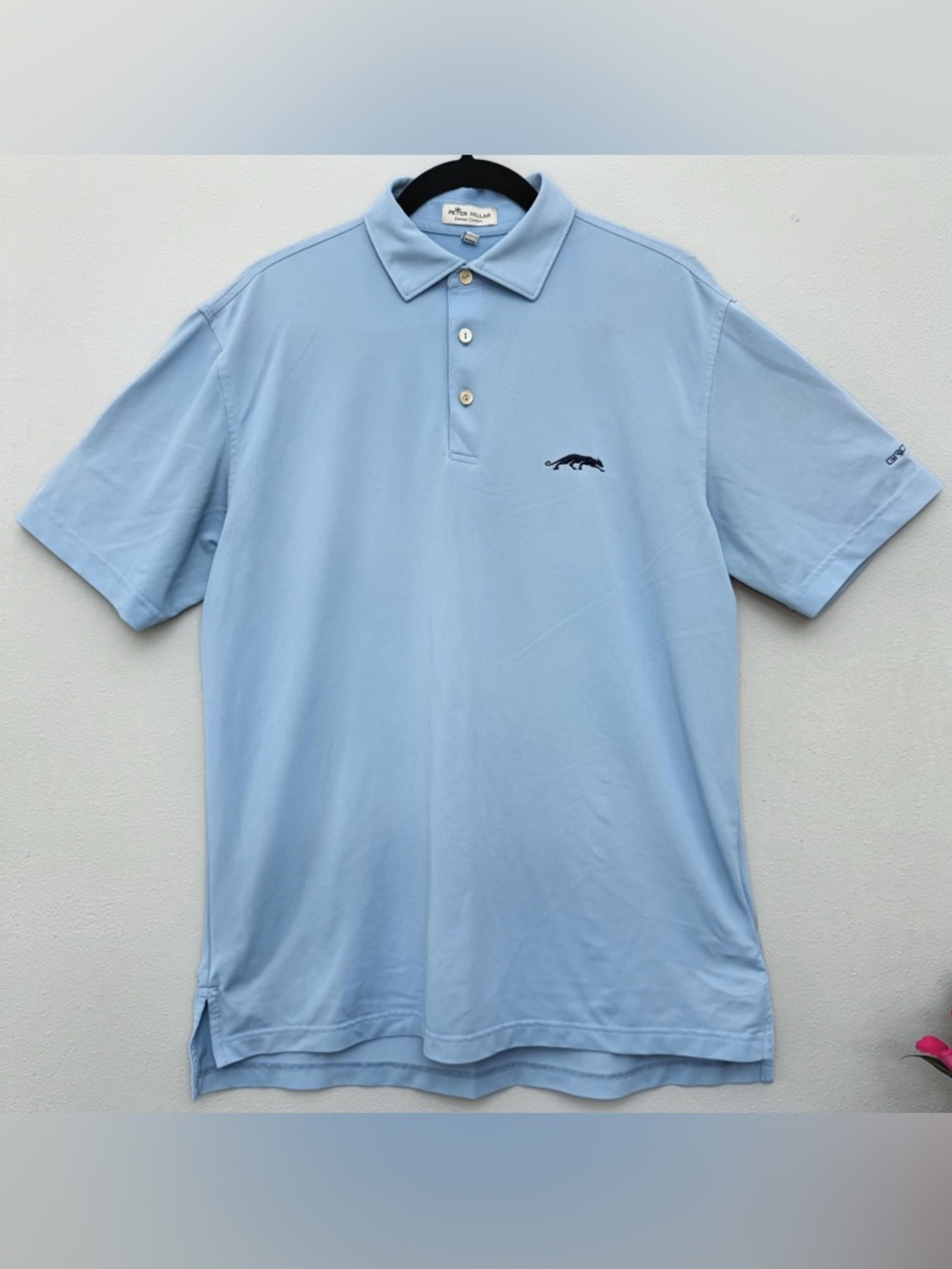 Peter Millar light blue Grove Michael Jordan XXIII Golf Polo Shirt Medium